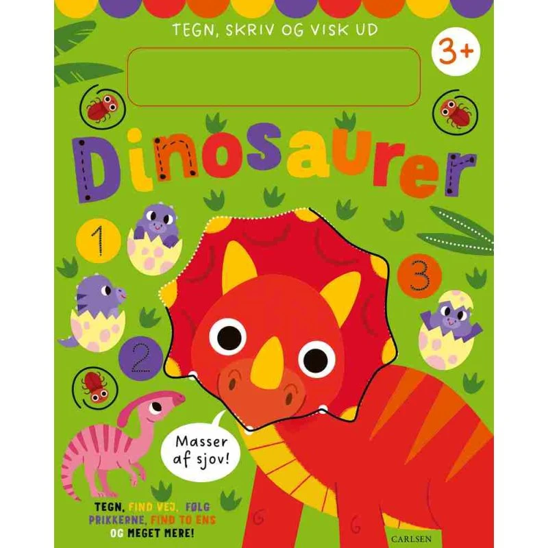 Tegn, skriv og visk ud - Dinosaurer