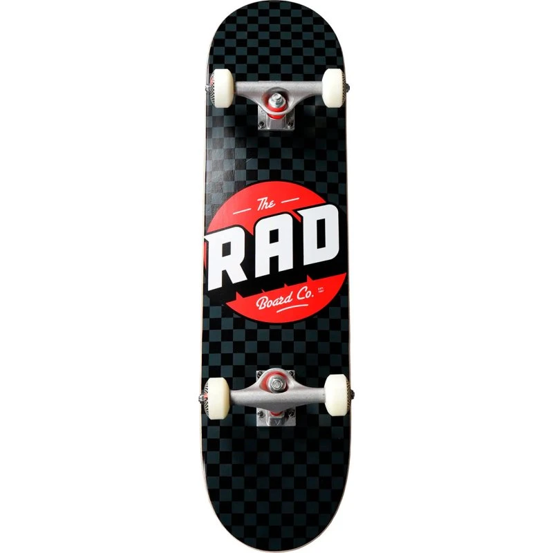 RAD Checkers Progressive Komplet Skateboard 8" - Sort/Grå
