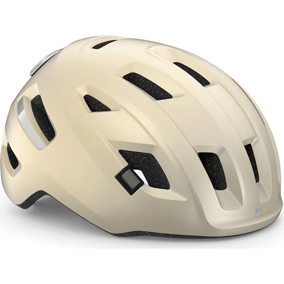 MET E-Mob Cykelhjelm til Elcykel - Beige Hvid