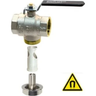 Filterkuglehane M/magnet 3/4"