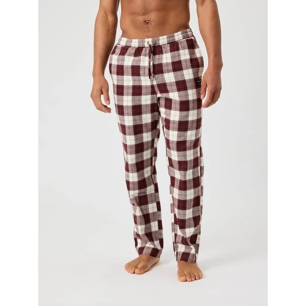 Björn Borg Core Flannel Pyjamasbukser, Rød, L