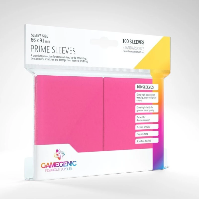 GameGenic Prime Sleeves 100 stk. - Pink