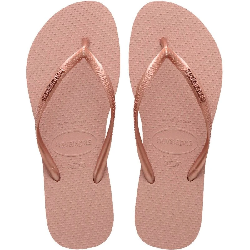 Havaianas Slim Logo Metallic Lyserosa