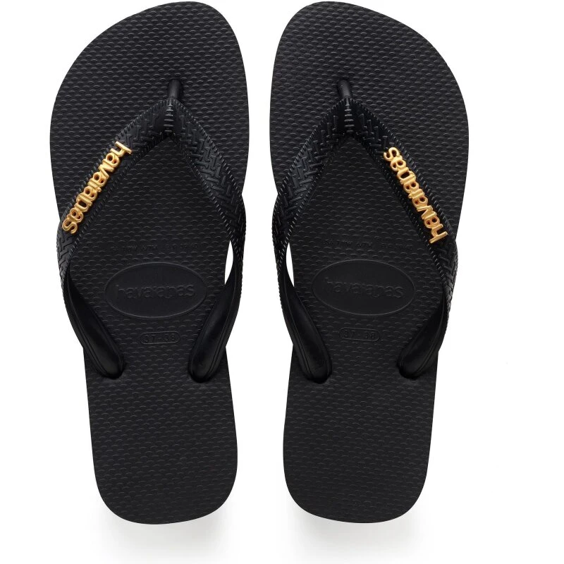 Havaianas Top Logo Metallic - White Gold