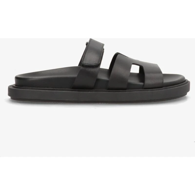 Phenumb Echo - Sort læder sandaler Dame