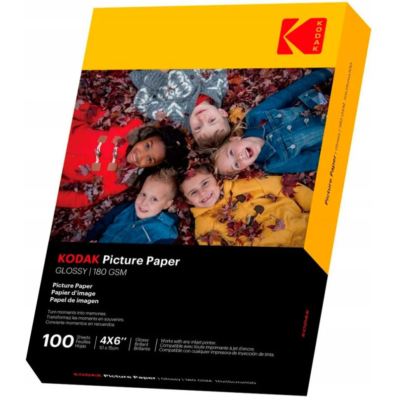 Kodak Glossy fotopapir 10x15 cm (180 g) 100 ark