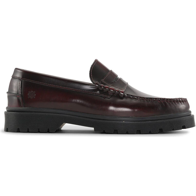 Playboy Austin Loafer, bordeaux polido-læder