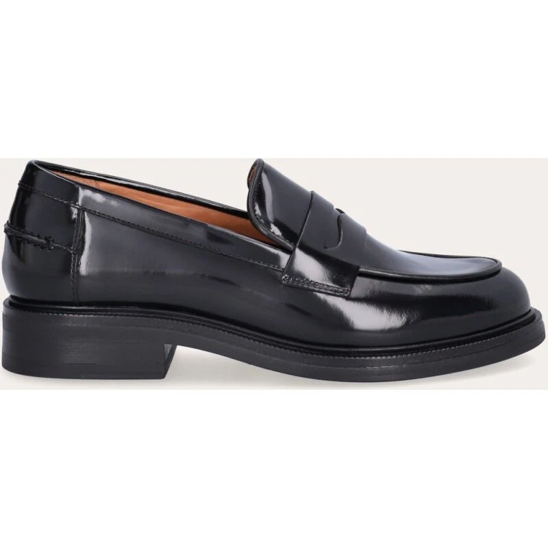 Billi Bi A11361 håndlavet loafer i sort skind