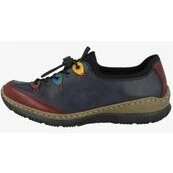 Rieker Slip-on Sneaker - Blå med flerfarvede detaljer