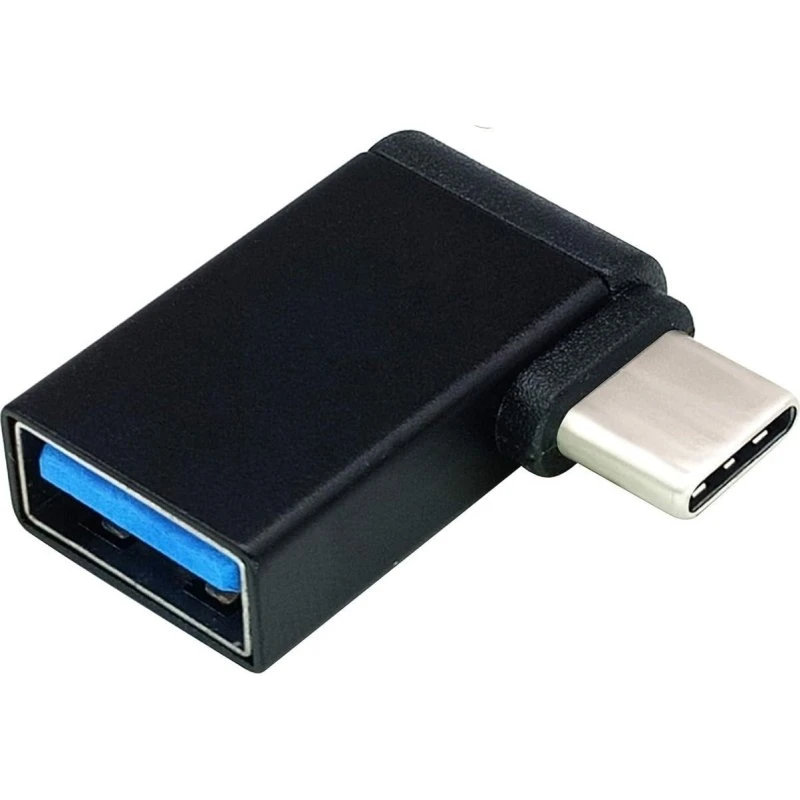 NÖRDIC USB-C til USB-A 3.1 vinklet 90 grader adapter