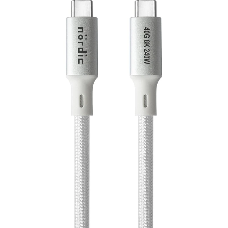 NÖRDIC USB4 USB-C til C 240W Nylonkabel 1,5m