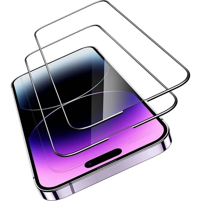 2-Pack iPhone 14 Pro Max 10D Hærdet Glas Skærmbeskytter