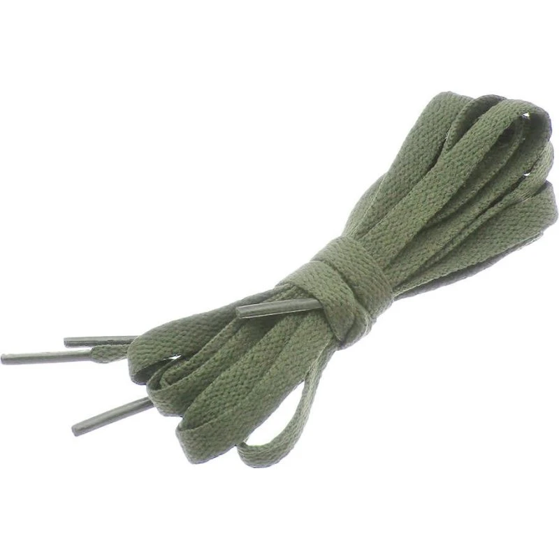Snørebånd Armygrønne - Flade 120 cm