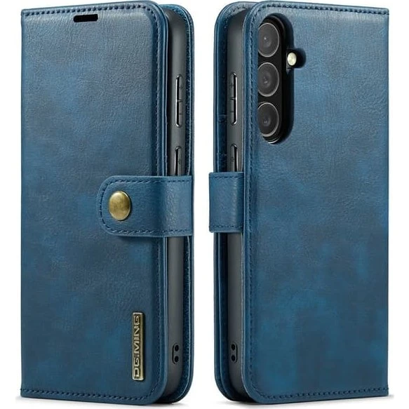 DG MING Samsung S25 FE 2-i-1 Magnetisk Flip Cover - Blå