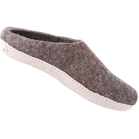 SHU`S hjemmesko med lædersål Brown str. 36