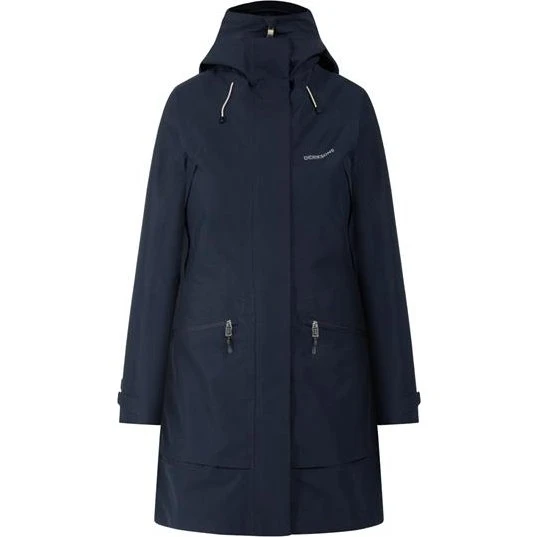 Didriksons Ilma Parka - Vandtæt Regnjakke i Dark Night Blue