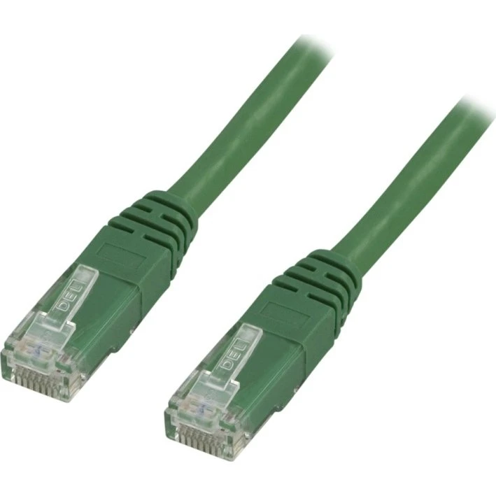 DELTACO U/UTP Cat6 patchkabel, 0,3m, grøn