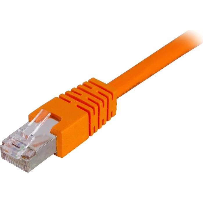 Deltaco F/UTP Cat6 Patchkabel, LSZH, 0,3m, Orange
