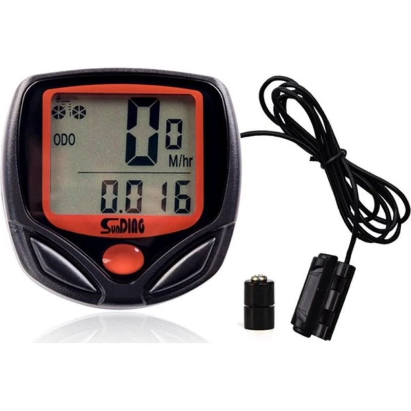 SD-548B Cykelcomputer - Vandtæt LCD-cykelcomputer med 14 funktioner