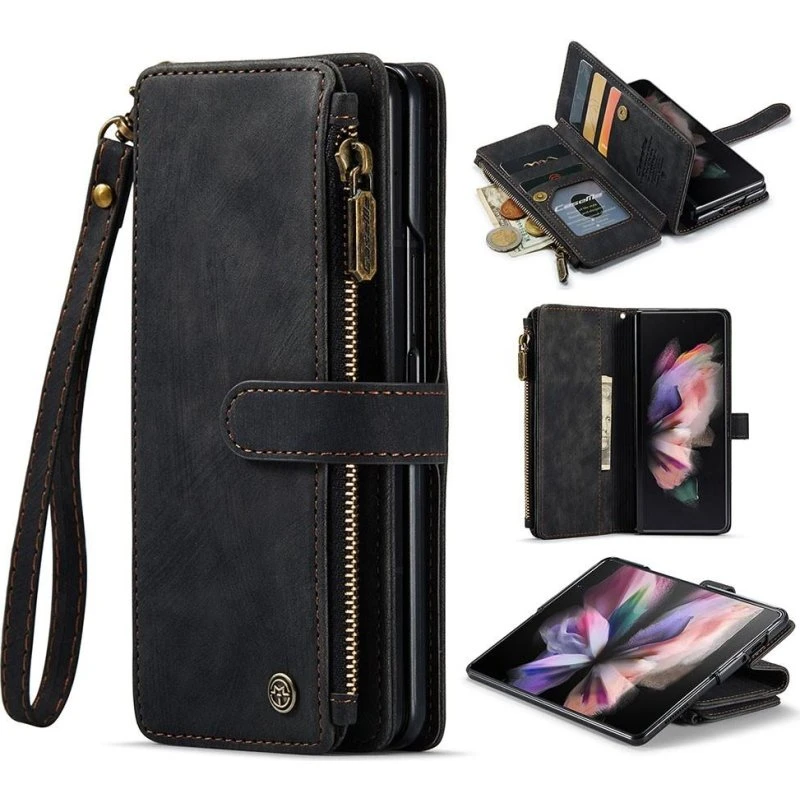 CASEME Samsung Galaxy Z Fold 3 5G Cover med Lynlås og Stand