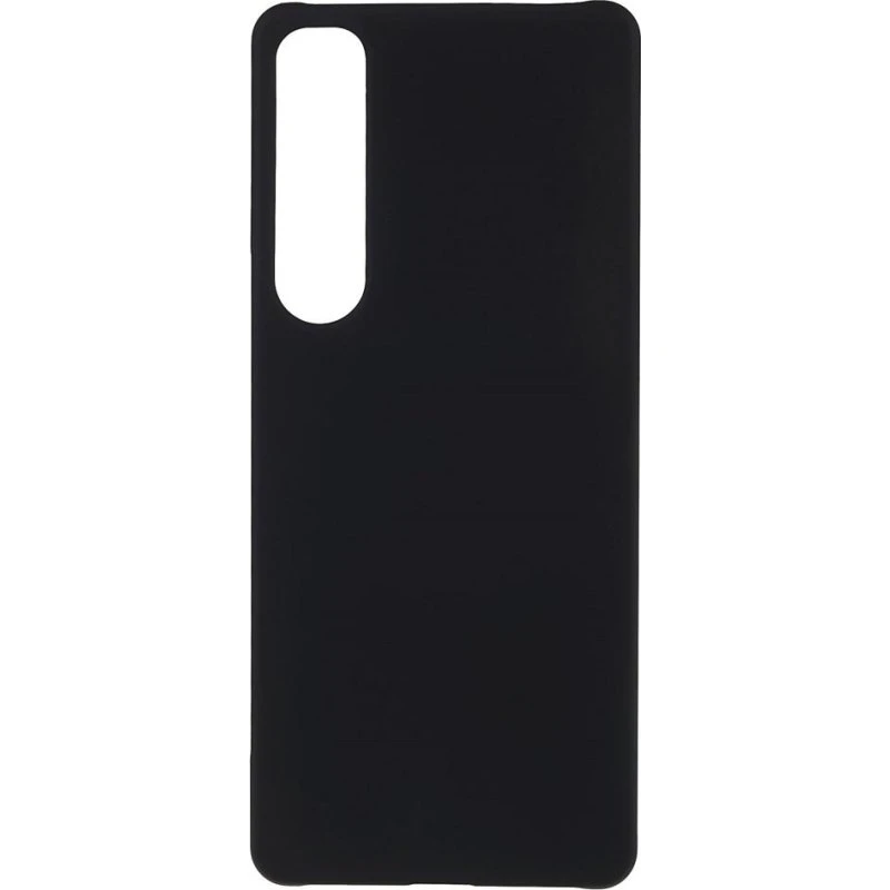 Sony Xperia 1 IV Cover - Sort Gummibelagt Hård Plastik