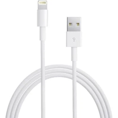 Lightning kabel til Apple iPhone - 1 meter, hvid