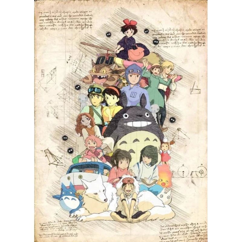 Maxi Print Miyazaki Ghibli 3 Group Poster - 61x91,5 cm
