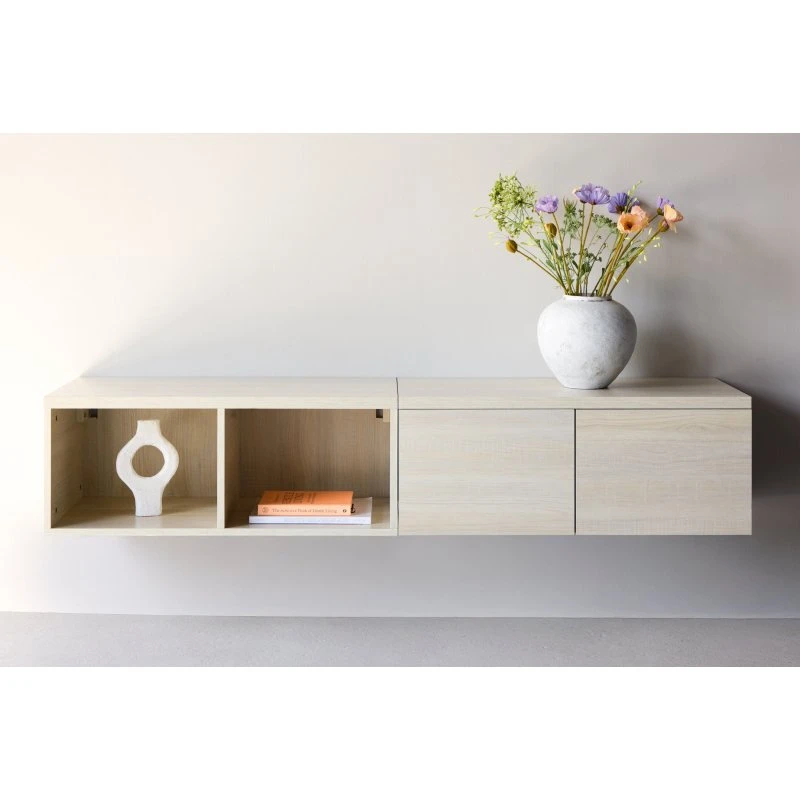 Venture Home Nomi TV-bord 180x35 cm - Whitewash