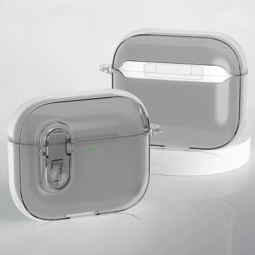 AirPods 4 Etui Ice Crystal Clear - Gennemsigtig Grå