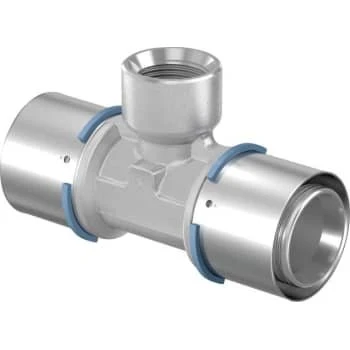 Uponor MLC Press-T-stykke m/muffe 40x1/2"x40 mm