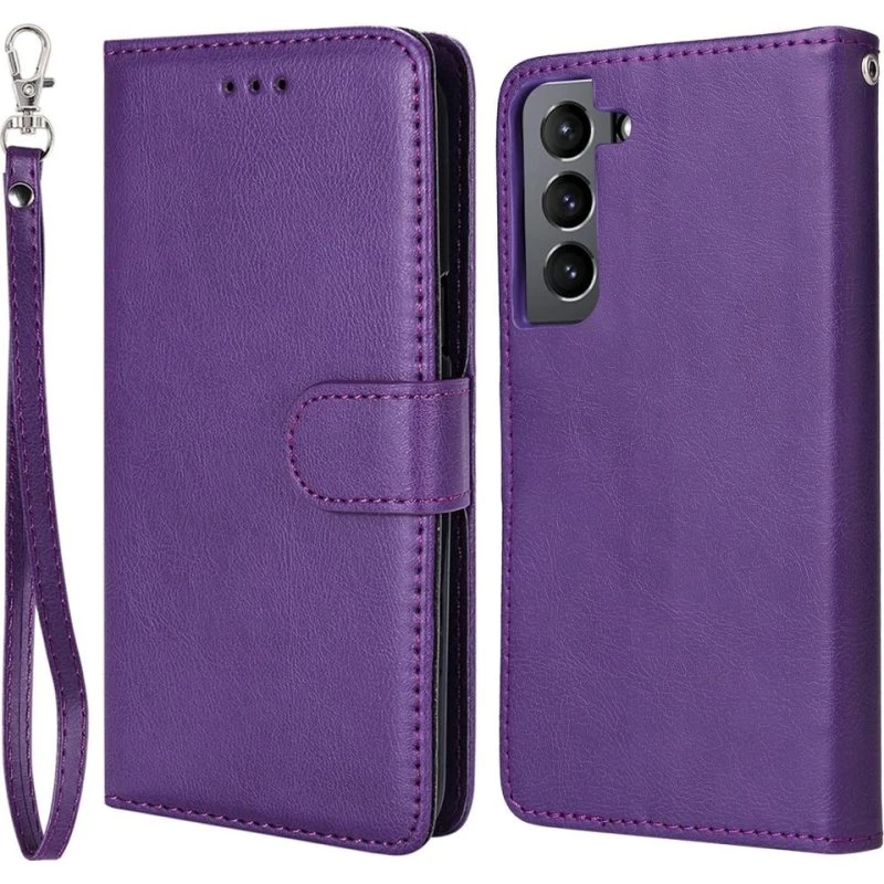 SKALO Samsung S22 Magnetisk 2-i-1 Cover & Tegnebog - Lilla