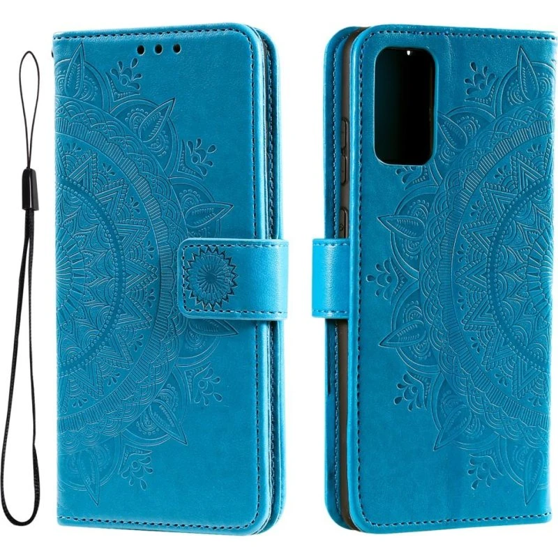 SKALO Samsung A53 5G Mandala Flip Cover - Blå