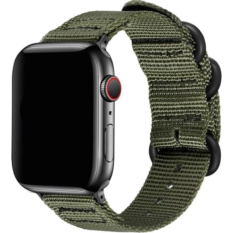 SKALO Nato-armbånd i Nylon til Apple Watch Series 7-9 (45mm)