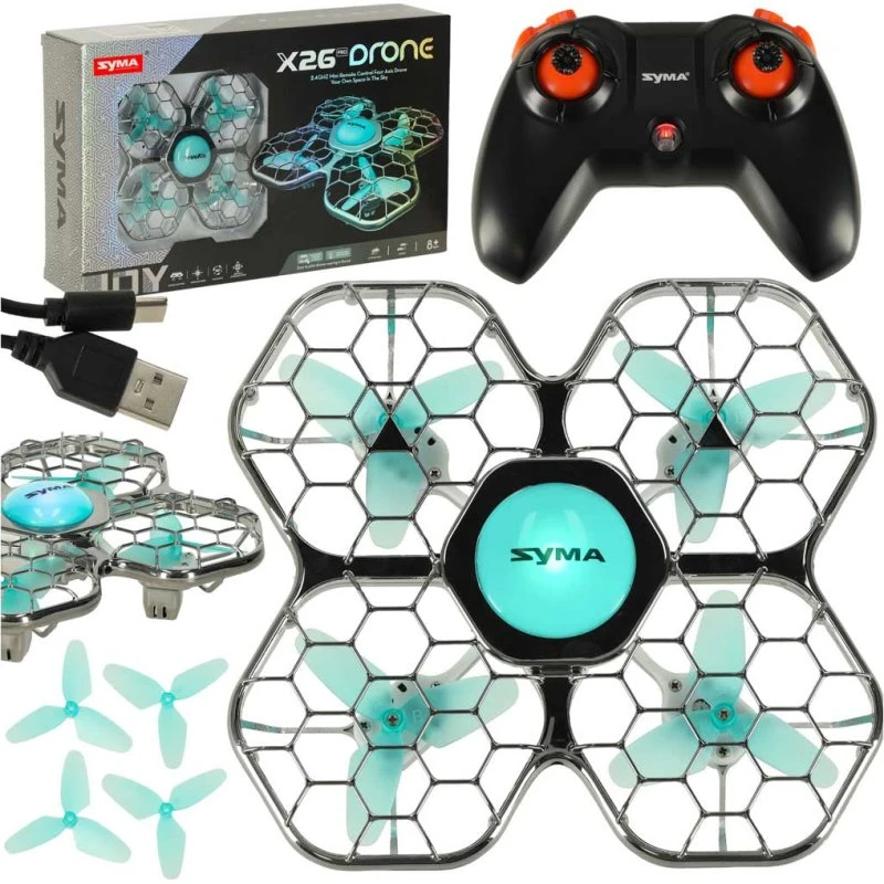 Syma X26PRO 2.4GHz Wi-Fi RC Drone - Sort
