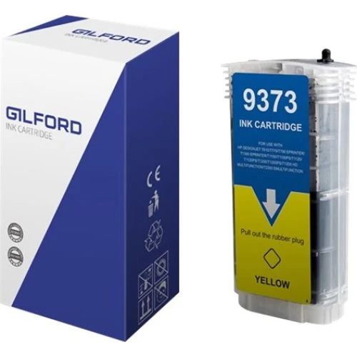 Gilford Gul Blækpatron 130 ml til HP DesignJet (HP 72 alternativ)