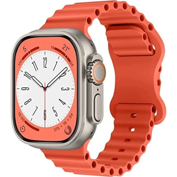 Apple Watch Ocean Band i Silikone - Orange