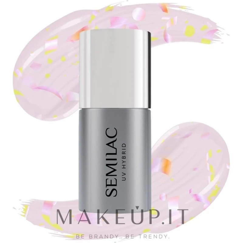 Semilac Top No Wipe Mat Effekt Peach Galaxy 7 ml