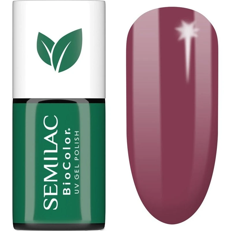 Semilac UV Hybrid BioColor Gel Neglelak 718 Naturlig Cyclamen 7 ml