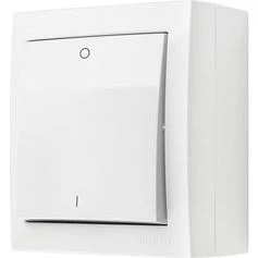 Simon X4 2-polet afbryder, 16 A, 250 V~, hvid