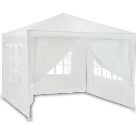 Plonos Hvid Havepavillon 3x3m 4936