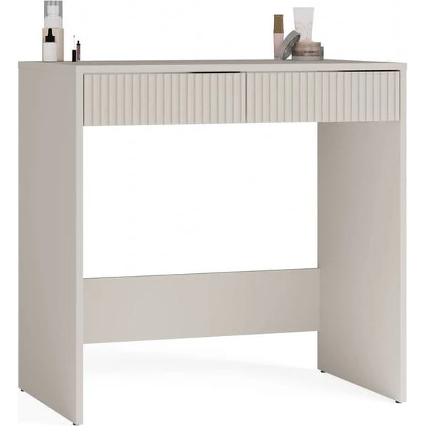 MARINA 2S SLIM Cashmere skrivebord med 2 skuffer