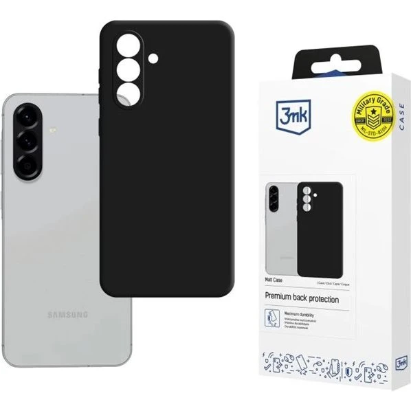 3mk Matt Case til Samsung Galaxy A36 & A56 - Sort
