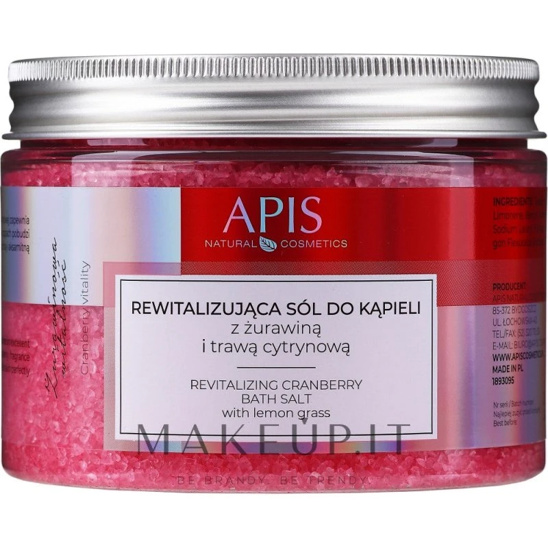 Apis Natural Cosmetics Cranberry Vitality Badesalt 650 g