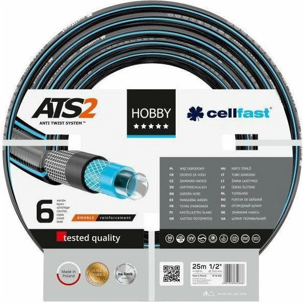 Cellfast HOBBY ATS2 haveslange 1/2" - 25 m