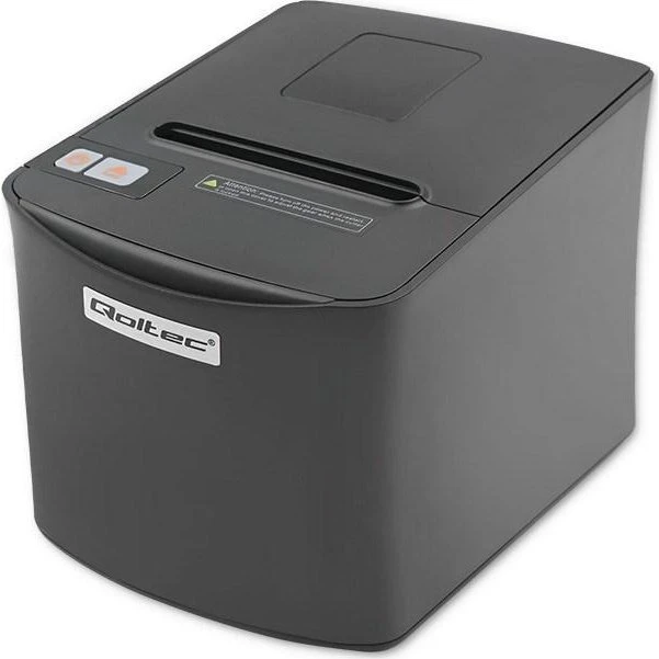 Qoltec 50256 Termisk Bonprinter - USB, 203 dpi, 250 mm/sek
