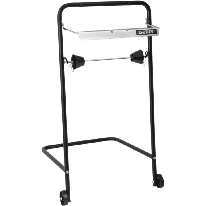 Katrin Blackline gulvstativ til industrirulle, sort (max 40 cm)