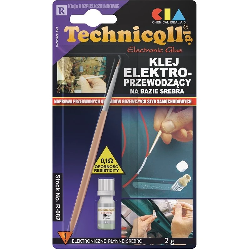 TQ R-082 Elektrisk ledende lim 2g - Sølvbaseret lak