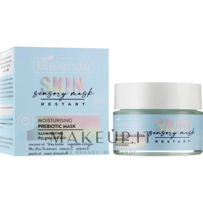Bielenda Skin Restart Sensorisk Fugtgivende Maske med Præbiotika 50ml