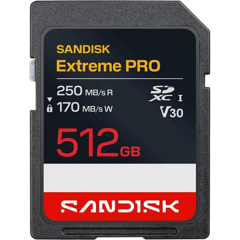 SanDisk Extreme Pro 512 GB SDXC UHS-I Hukommelseskort
