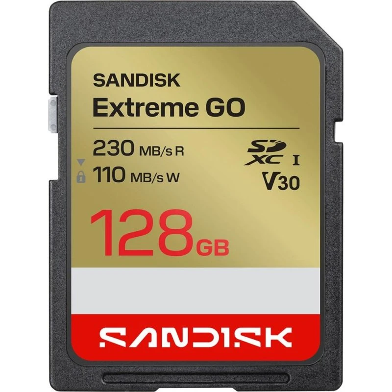 SanDisk Extreme GO SD 128GB - 230MB/s UHS-I V30